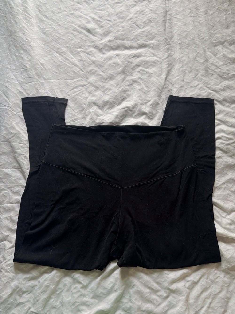 aerie Black High-Waist Leggings Shorts - Picture 1 of 1